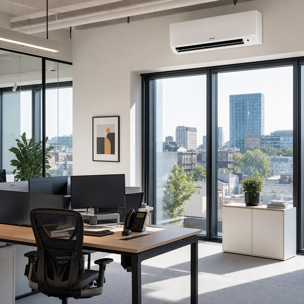 Image illustrant Installation climatisation bureau