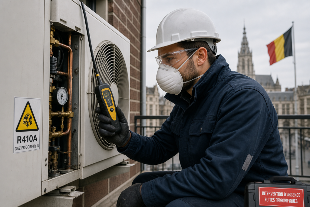 Fuite Gaz Frigorifique : Que Faire en Belgique ? Risques, Détection et Intervention d'Urgence